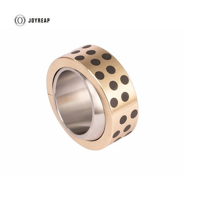Maintenance-free self-lubricating sliding bearings AISI 420 inner ring C86300 bronze spherical plain oilless sliding bearing bush